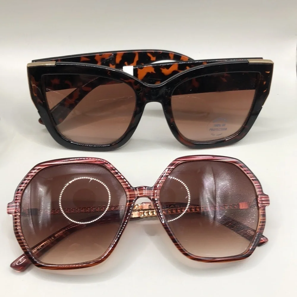 Bundle lot 7 branded sunglasses variety trendy.
